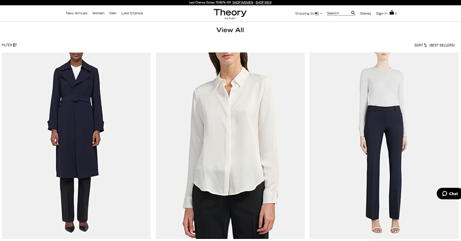 띠어리 Theory 아웃렛 전 상품 50~80% 할인