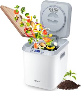 Electric Composter for Kitchen, 2.5L Compost Bin Kitchen Countertop for Indoor, Smart Food Compost Machine