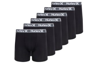 Hurley Men's 6 Pack Regrind Boxer Brief